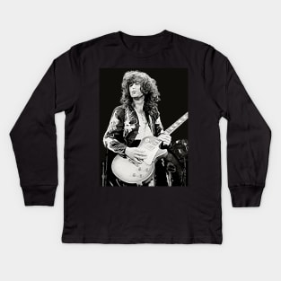 Guitarist Hard Rock Heavy Metal Guitarist Rock Music Legends Kids Long Sleeve T-Shirt